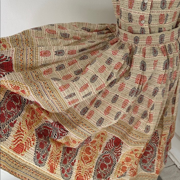 Vintage 50s Cotton MCM 2 Piece Novelty Print Set - Picture 5 of 6